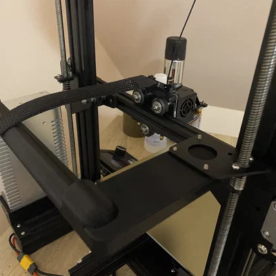 Giá đỡ dây cáp cho Sprite extruder trên máy in Creality Ender 3