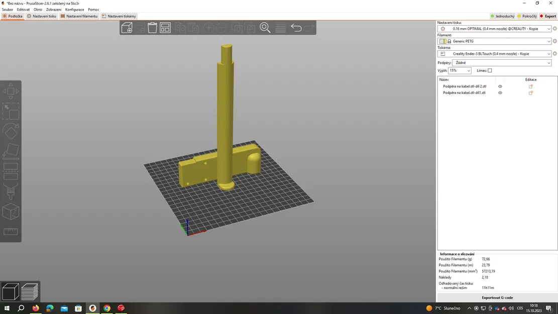 Giá đỡ dây cáp cho Sprite extruder trên máy in Creality Ender 3 - Image 5