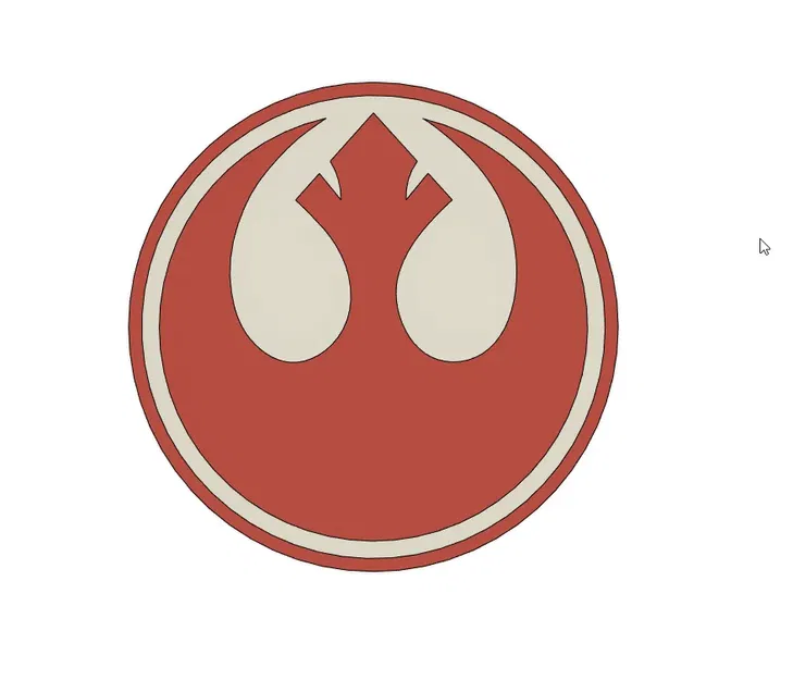 Đế ly Star Wars Rebel với logo phong cách độc đáo - Image 1