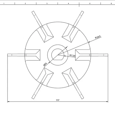 Bánh quạt bơm hồ bơi cho động cơ bơm nước