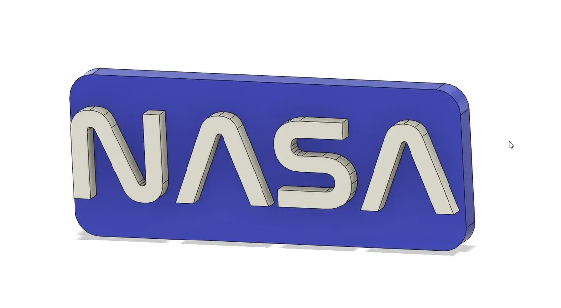 Nam châm tủ lạnh biểu tượng NASA dạng worm - Image 1