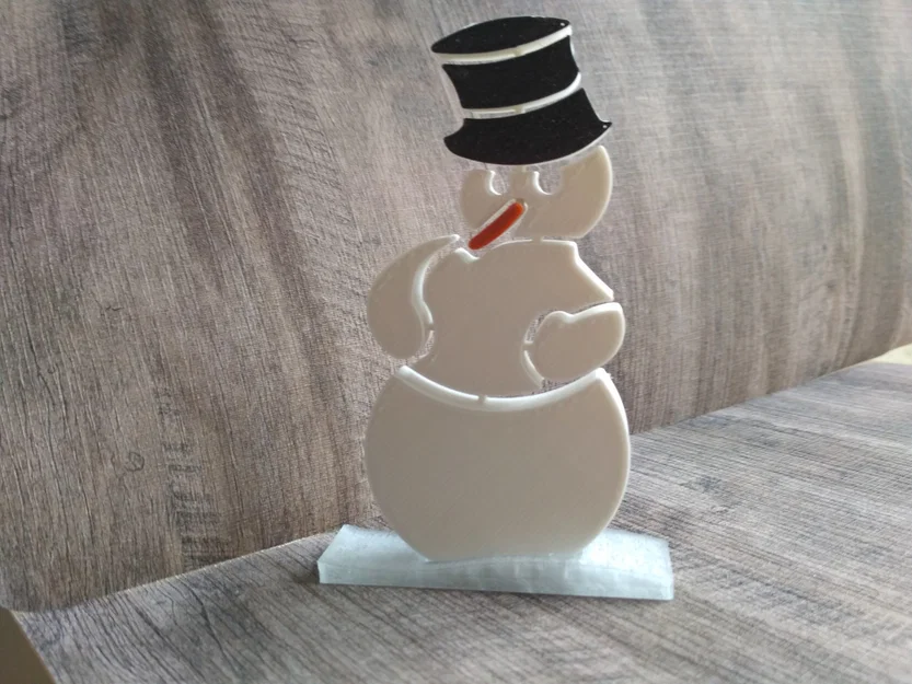 Người tuyết may mắn với giá đỡ - Image 1