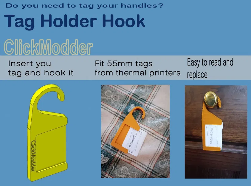 Giá đỡ nhãn có móc cho giấy nhiệt A6 - Image 1