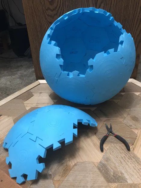 Câu đố hình cầu từ khối đa diện icosahedron rút gọn - Image 2