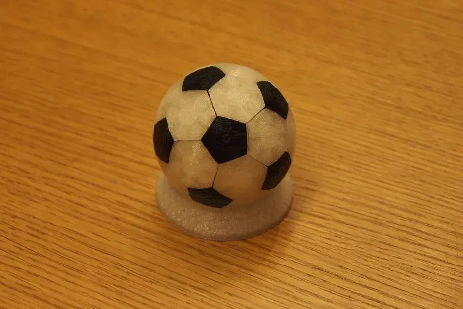 Hình khối Icosahedron cắt cụt dạng bóng đá tròn - Image 3