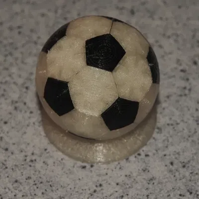 Hình khối Icosahedron cắt cụt dạng bóng đá tròn