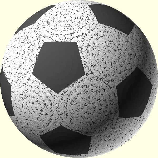 Hình khối Icosahedron cắt cụt dạng bóng đá tròn - Image 15