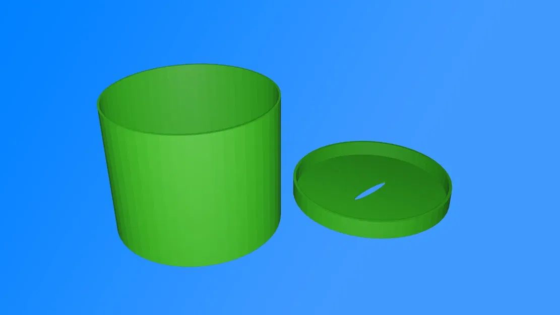 Hộp đựng tiền đơn giản có nắp đậy - Image 1