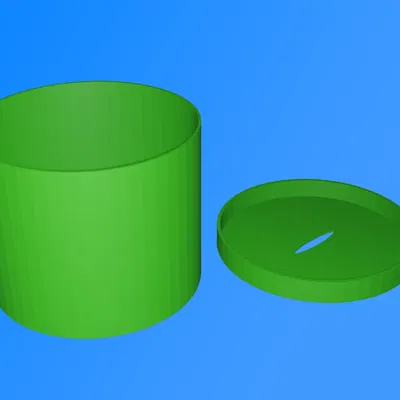 Hộp đựng tiền đơn giản có nắp đậy