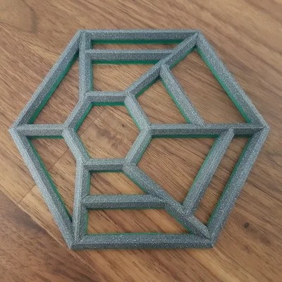 Đế lót ly hình học đơn giản cho nhà bếp