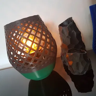 Đèn bàn phong cách lưới không cần giá đỡ