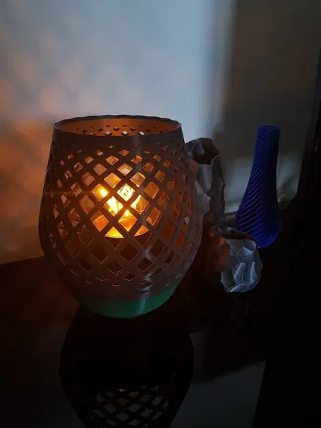 Đèn bàn phong cách lưới không cần giá đỡ - Image 5