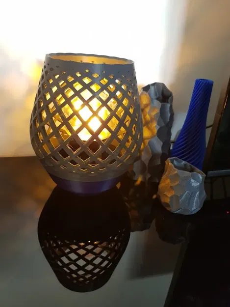 Đèn bàn phong cách lưới không cần giá đỡ - Image 6