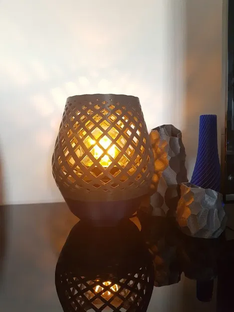 Đèn bàn phong cách lưới không cần giá đỡ - Image 7