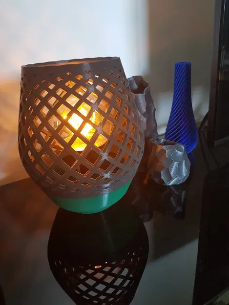 Đèn bàn phong cách lưới không cần giá đỡ - Image 10