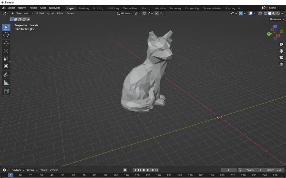 Cáo thấp poly tuyệt đẹp - Image 1