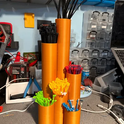 Tổ chức dây zip lớn với thiết kế ống đơn giản