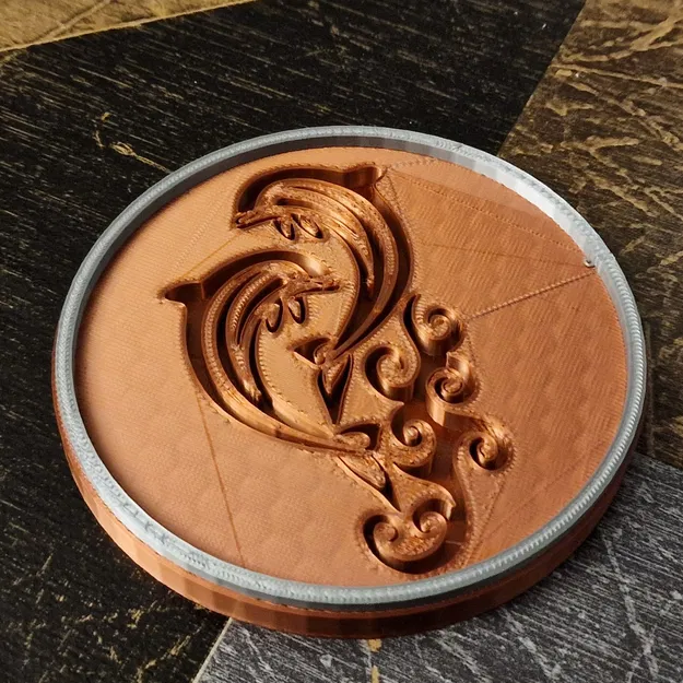 Giá đỡ ly với cặp cá heo dễ thương - Image 1