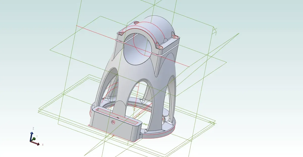 Giá đỡ Unifi UAC-AC-Pro cho ống 35mm - Image 1
