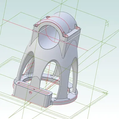 Giá đỡ Unifi UAC-AC-Pro cho ống 35mm