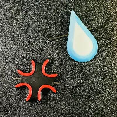 Kẹp tóc biểu tượng cảm xúc hoạt hình vui nhộn