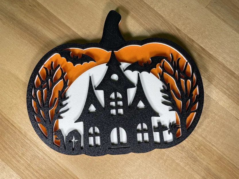 Đèn trang trí bí ngô Halloween nhiều lớp - Image 1