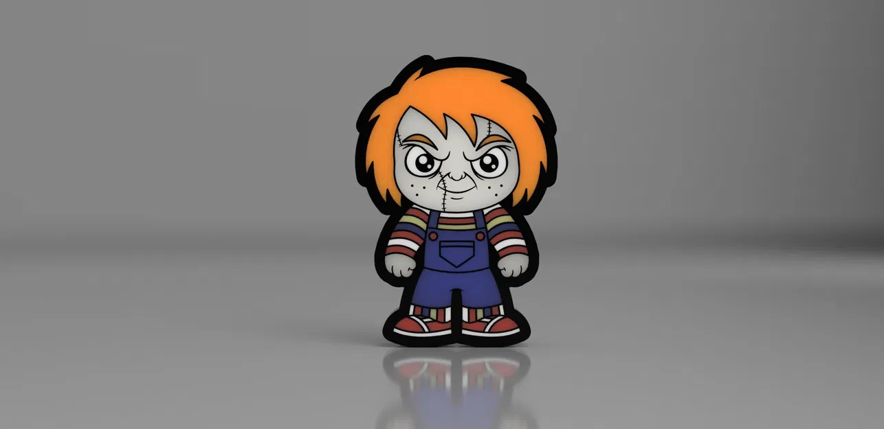 Hộp đèn Halloween Chucky với đèn LED trang trí - Image 2