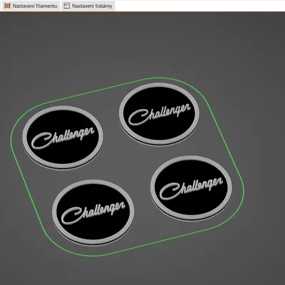 Token mua sắm thiết kế Dodge Challenger R/T và Hellcat