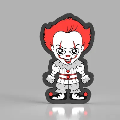 Hộp đèn Pennywise trang trí Halloween với đèn LED