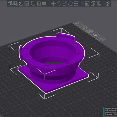 Bộ chuyển đổi ống dẫn khí từ tính cho Creality K1 Max