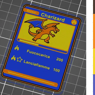Thẻ Pokemon Charizard in 3D với tính năng thay đổi màu sắc thủ ...