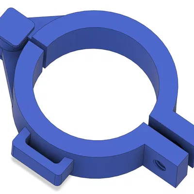 Gắn dây đeo cho monopod với kẹp ống dạng vuông