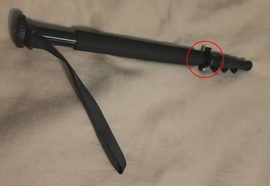 Gắn dây đeo cho monopod với kẹp ống dạng vuông - Image 2