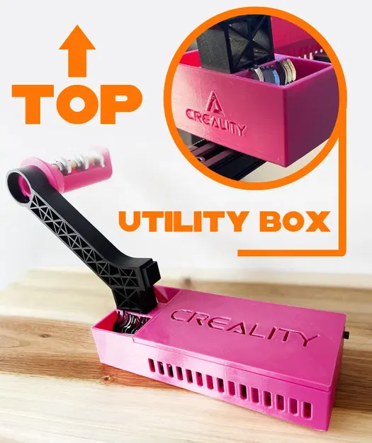 Giá đỡ cuộn filament gắn trên cao với hộp tiện ích cho CR6SE - Image 1