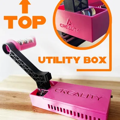 Giá đỡ cuộn filament gắn trên cao với hộp tiện ích cho CR6SE
