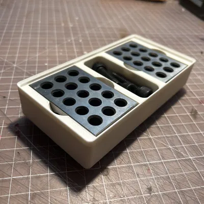 Mô-đun lưu trữ 123 khối Gridfinity cho 2 khối