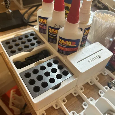 Mô-đun lưu trữ 123 khối Gridfinity cho 2 khối