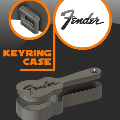 Móc khóa hộp đàn guitar in 3D với thiết kế tinh xảo