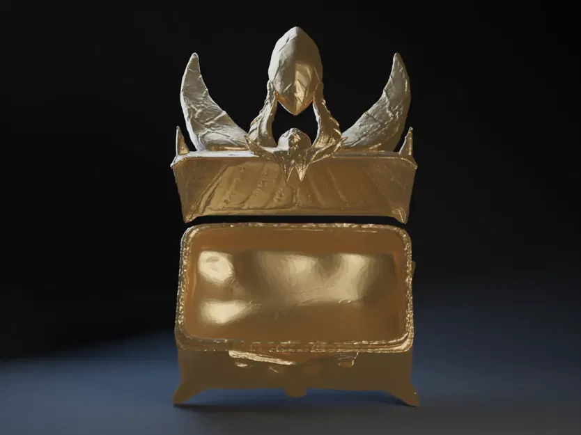 Hòm kho báu rồng/demon với ngọc lục bảo - Image 3