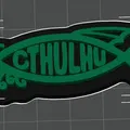 Biểu tượng cá Cthulhu in màu sắc đa dạng - Thumbnail 1