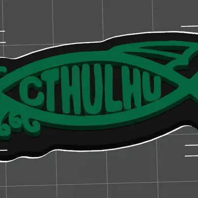 Biểu tượng cá Cthulhu in màu sắc đa dạng