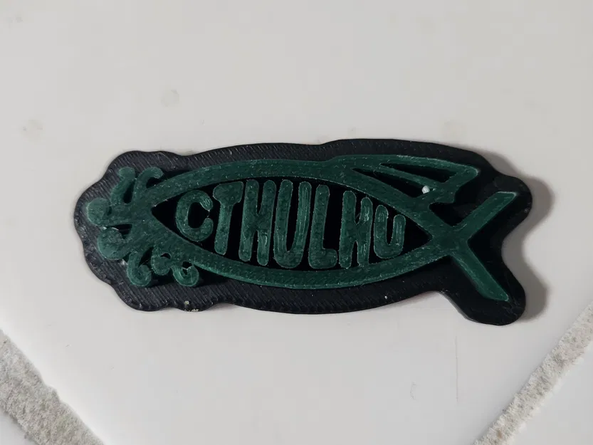 Biểu tượng cá Cthulhu in màu sắc đa dạng - Image 2