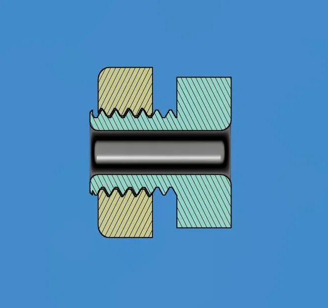 Bu lông rỗng và đai ốc M8 với lỗ khoan 2mm - Image 3