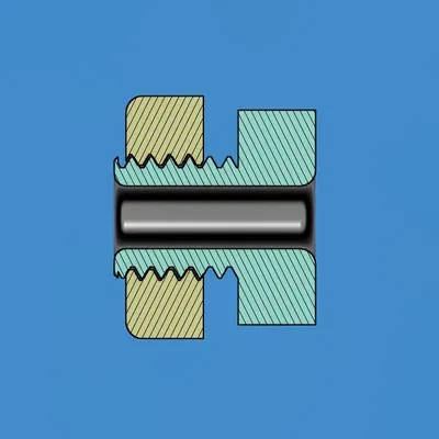 Bu lông rỗng và đai ốc M8 với lỗ khoan 2mm