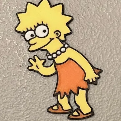 Nam châm Lisa Simpson nhiều màu sắc