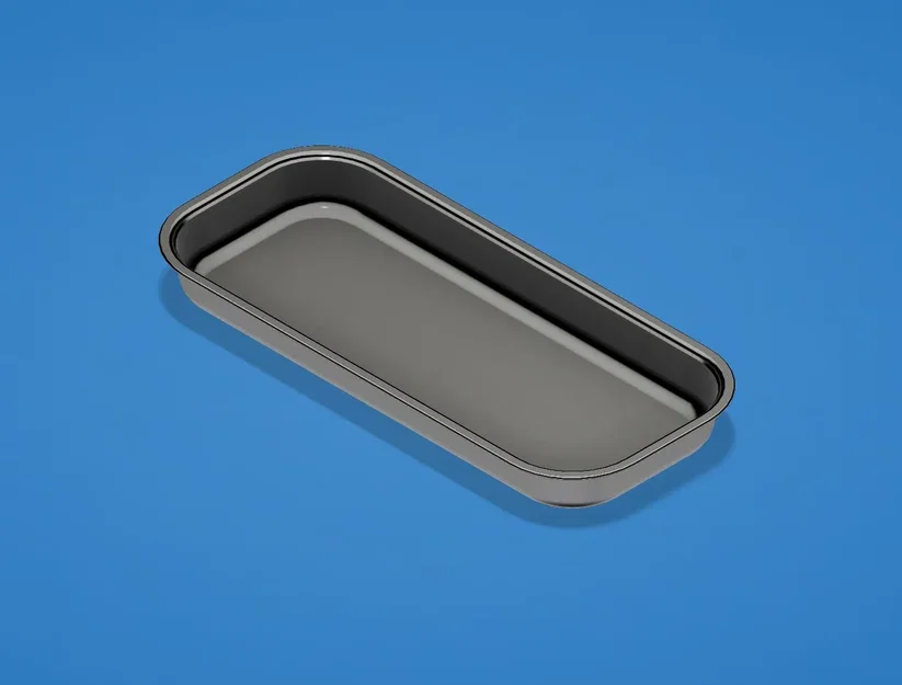 Khay hình chữ nhật bằng thép không gỉ cho nhà bếp - Image 1