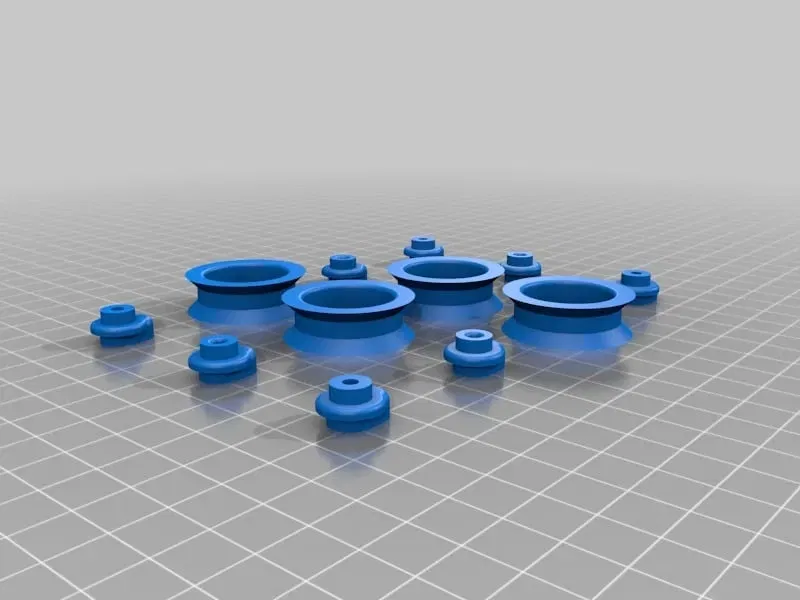 Bánh xe thay thế sử dụng bạc đạn 608 cho đế gốc - Image 2