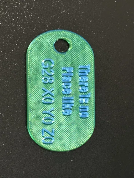 Vòng đeo cổ Dogtag với chủ đề 'Không nơi nào như nhà - Image 1