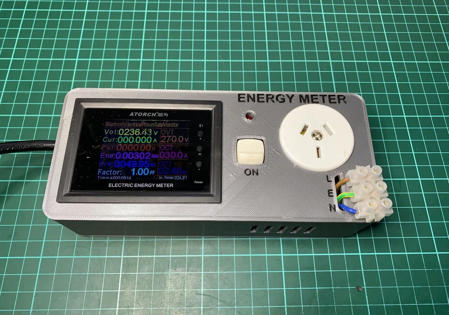Vỏ đồng hồ đo năng lượng tích hợp mạch bảo vệ 10A - Image 1