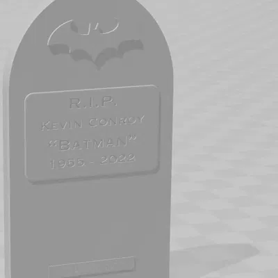 Bia mộ Batman/Kevin theo phong cách Arkham Knight